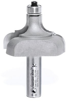 Amana Tool 54100 Classical Cove and Bead 2-Flute Carbide Tipped Router Bit with Ball Bearing Guide, 1/2-Inch Shank