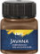 KREUL 90959 - Javana Stoffmalfarbe für helle und dunkle Stoffe, 20 ml Glas rehbraun, brillante Farbe auf Wasserbasis, pastoser Charakter, zum Stempeln und Schablonieren, nach Fixierung waschecht