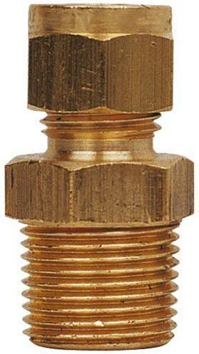 AIR, PRO, 1/5.08 cm OD/20.32 cm X 3 Messing BSPT Stecker Ohrstecker BSPT Imperial Klemmfittings (Messing)