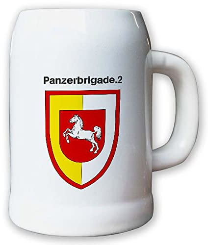 Krug/Bierkrug 0,5l -Bierkrug Panzerbrigade Einheit Bundeswehr Abzeichen #13008