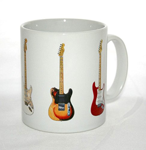 Guitar Mug. David Gilmour's 5 Famous Guitars