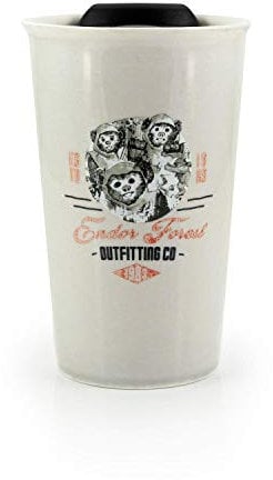 Star Wars Ewok Ceramic Mug With Lid | Endor Forest Outfitting Co. | 12 Ounces