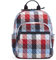 Vera Bradley Damen Kleiner Rucksack, Baumwolle Büchertasche, Patriotisches Plaid, Einheitsgröße
