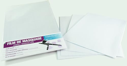 SPARMAX Pochette de 10 Feuilles de Film de masquage, Mat, A4