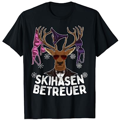 Skihasen Betreuer Apres-Ski Party Crew Aufreisser Hirsch T-Shirt