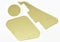 Dopro Gold Mirror LP Pickguard Rückplatte Schalter Hohlraumabdeckungen für USA Gibson Les Paul