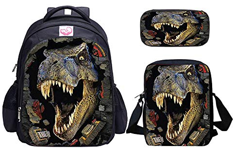 MATMO Juego de Mochila y Lonchera de Dinosaurio para Niños, Estuche para Lápices (Dinosaurio 1)