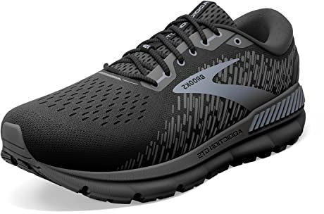 Brooks Addiction Gts 15, Zapatillas para Correr Hombre, Black Black Ebony, 44.5 EU X-Ancho