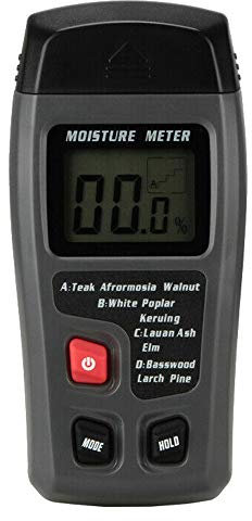 Gasea Detector Humedad de Madera, Instrumento de Medición Digital de Humedad para Madera LED, Probador Multifunción para Medir la Humedad en Madera, Materiales de Construcción.