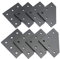 Zeberoxyz 8PCS/Kit Black L Shape Corner Bracket Plate,5-Hole 90 Degree Joint Board Plate for Slot 6mm 2020 Series Aluminum Profile 3D Printer Frame (8PCS Black-L)