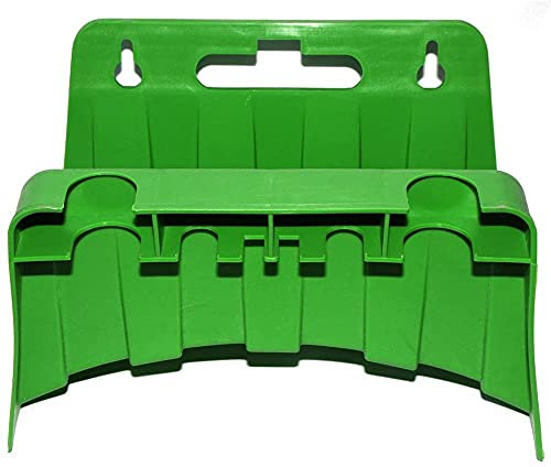 Garden Hose Pipe Hanger Plastic Wall Mounted Holder Water Pipe Storage Rack Hose Reel Hanger for Home Garden (Green)