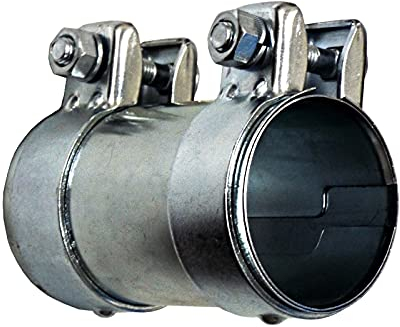 BITS4REASONS E-TECH EC015.5 Nouveau modèle de raccord/connecteur de tuyau d'échappement réglable robuste 63-66 mm, 125 mm de long