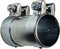 BITS4REASONS E-TECH EC015.5 Nouveau modèle de raccord/connecteur de tuyau d'échappement réglable robuste 63-66 mm, 125 mm de long