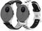 kwmobile Silicone Bands Compatible with Withings Steel HR 40mm / Nokia Steel 40mm (20mm band) (Set of 2) - Size L 14-22 cm - Black/Grey/White/Black