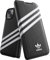adidas Hülle Entworfen für iPhone 14 | Stoßfester Fallschutz | Kompatibel mit kabellosem Laden | 6,1 Zoll Schwarz-Weißes DREI Streifen Folio Design | Schützende Originals Handyhülle