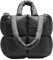 MadGrandeur Puffer Tote Bag Damen Glänzend Gesteppt Puffy Tote Bag Daunen Gepolsterte Schultertasche Süße Handtasche Ästhetische Handtasche, Z-schwarz, Large