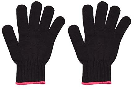 2 Stück Professioneller Hitzebeständiger Handschuh für Haarstyling, Glätteisen Und Lockenstäbe, Hitzeschutzhandschuh Friseur, Schutzhandschuh, Anti Verbrühung Baumwollhandschuhe für linke rechte Hand