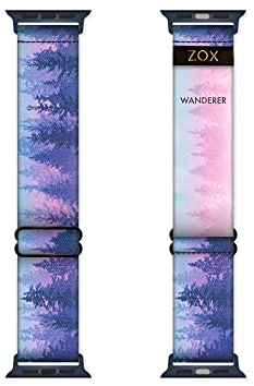ZOX Apple Watch Armband – Wanderer | Gummiband mit motivierenden Bestätigungen und schönen Kunstwerken – Geschenke für Männer, Frauen und Kinder (38/40/41 mm)