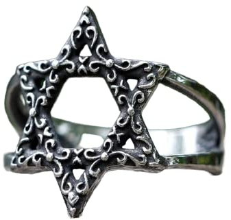 STOPI Neue Herrenringe David of Star Hexagon Ring Für Teenager Modeschmuck Geschenke
