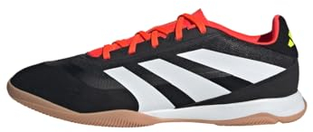 adidas Unisex Predator League Indoor Football Boots Fußballschuhe, Core Black/Cloud White/Solar Red, 42 EU