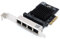 Computer District - Scheda di rete PCIe a 4 porte ETHERNET da 2,5 Gbps - LAN - PCI Express X4 (PCIe X4 - PCI-E X4) - Chipset REALTEK RTL 8125B - Squadra High e Low Profile