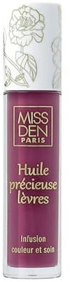 Huile précieuse Lèvres - Miss Den - Aux Trois Huiles Végétales - 3 en 1 : Couleur Nutrition Eclat - Teinte 326 Rose antique