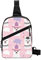 RFSHOP Cartoon Lama Alpaka Sling Bag Faltbare Crossbody Rucksack Brusttasche für Männer Frauen, verstellbare linke und rechte Schultern Sport Ca, Bild