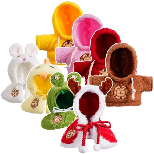 Eilik - 4-teiliges pelziges Kapuzenpullover-Set und 4 Haustierumhänge in vier Stilen und Farben