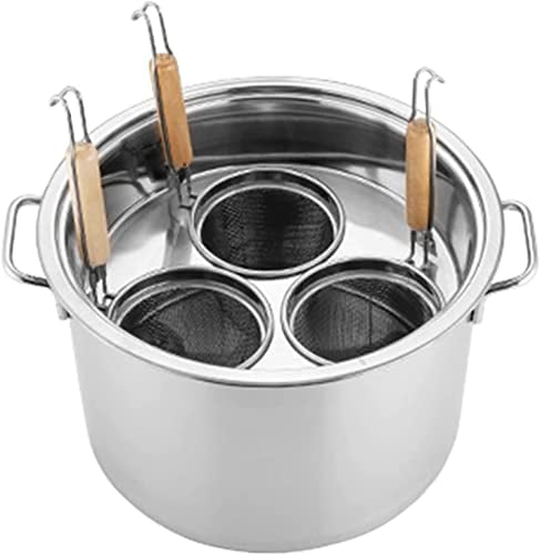 Pasta Cooker w/Inserts, Stainless Steel Pasta Pot with Strainer Basket, Cooking Tool for Home Kitchen Restaurant