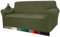 Granbest High Stretch Sofabezug Moderne Sofaüberwurf Jacquard Elastische Sofahusse für Wohnzimmer Protector für Hunde Haustiere (3 Sitzer, Avocado Grün)