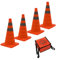 4X TRUTZHOLM Pylon faltbar 45 cm Leitkegel Warnkegel Verkehrskegel Sicherheitskegel reflektierend