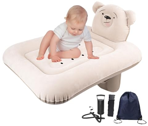 Aufblasbares Kleinkind-Reisebett, Baby-Reisebett, Auto-Kinder-Luftmatratze, aufblasbare Reise-Schlafunterlage, aufblasbare Auto-Heckmatratze, Schienen-Schlafgerät, Reise-Flugzeugbett-Schlafunterlage f