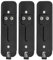 Closer 3Pcs for Blink Door Bell Backplate Replacement Spare Parts Back Plate Part for Blink Video Doorbell, with Mount Accessory