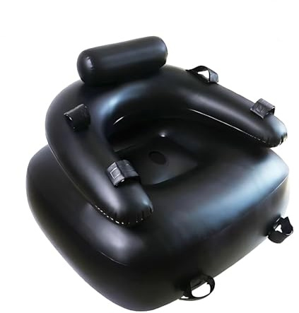 HSDwerwh BDSM Aufblasbare Sex Sofa Liebesstuhl Mit Dildo Loch Sex-Couch Sexstuhl Sex Sofa Sexspielzeug Für Weibliche Paar(Black Schwarz,A)