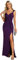 Ever-Pretty Vestito da Cerimonia Maxi Lungo Donna Elegante Senza Schienale Vestito da Cocktail Slim Vita Alta Abito da Sera Donna Vestito Donna Sexy Senza Manica Viola Scuro 44
