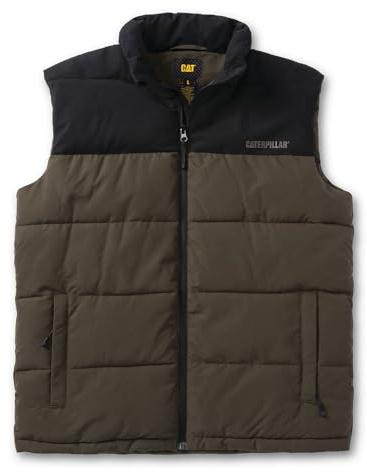 Caterpillar Arctic Zone Vest Sleeveless Water Resistant Moss L
