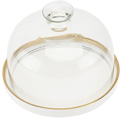 ABOOFAN Bandeja Tapa Para Tartas Placa De Cubierta De Vidrio Juego De Cubierta Para Refrigerios