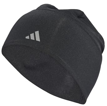 adidas Unisex Climacool Beanie Fitted, Black/Reflective Silver, L