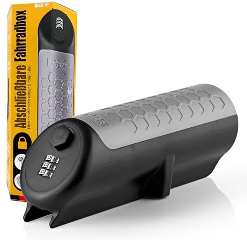 BeeMyBox® 2.0 Fahrradbox abschließbar | Integriertes Zahlenschloss | Fahrradtasche Abschließbar | Made in Germany | bekannt aus Die Höhle Der Löwen