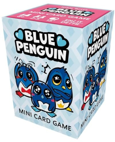 Huch!, Blue Penguin, Mini Kartenspiel, Fesselndes Pinguin Spiel, Perfekt für spannende Spielabende, Für 2–5 Spieler ab 8 Jahren