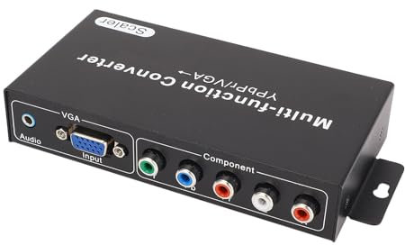 YPBPR VGA an HDMI Multi Viewer Converter, 1080p@60Hz Video Sound Converter Adapter, Wechseln (EU-Stecker)