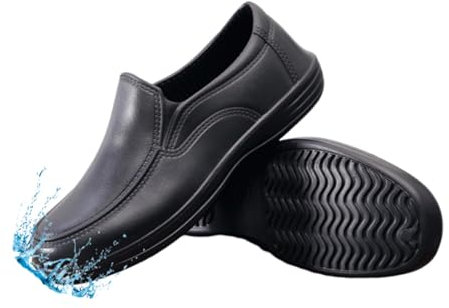 Zapatos Chef para Hombre, Zapatos De Chef para Hombre Resistentes Al Agua Al Aceite Y Antideslizantes para Servicio De Alimentos Cocina Restaurante, Zapatillas Cocina Transpirables Ideales(42 EU)