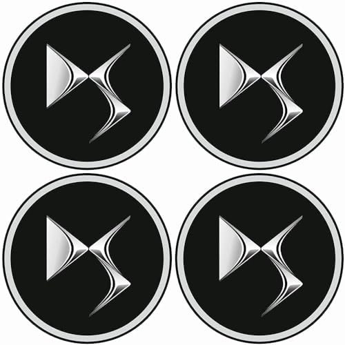 Grace's Tech Lot de 4 cache-moyeux de voiture pour Citroen DS3 DS4 DS6, cache-moyeu anti-poussière anti-rouille et capuchons centraux de roue centrale pour Citroen DS3 DS4 DS6