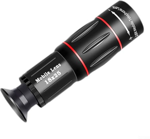 18x25 Telescopic Lens for Smartphones Perfect for Camping, Hiking, and Sightseeing