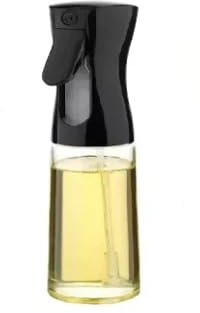 Oil and Vinegar Spray Bottle 200ml - Glass Olive Oil Mister with Plastic Top - Refillable Sprayer for Cooking, BBQ, Salad, Frying, Baking