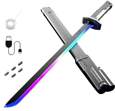 Cosplay Zubehör,LED-beleuchtete Halloween Anime Film Requisiten - Spielzeug mit Nebel Effekt für Outdoor Party Indoor Fans - für Indoor und Outdoor Spiel, Karneval, Party, Fans und Geburtstag