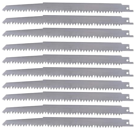 Stainless Steel Big Saw Blades 240mm Multi Cutting for Wood, Frozen Meat, Bone On Reciprocating Saw Power Tools Accessories(10pcs)