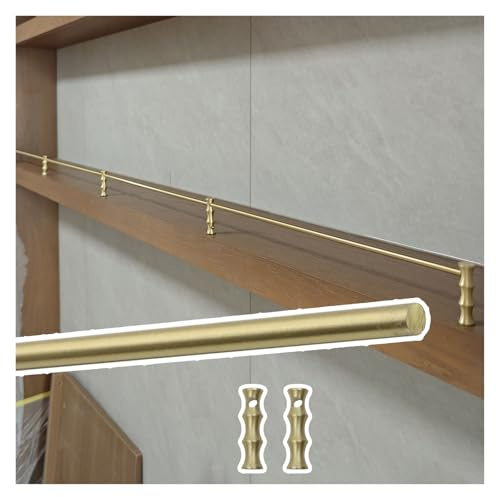AMUFJJ 6er-Pack Absturzsicherung Für Zeitschriftenständer, Stabile Regalkanten-Schutzleiste, Drahtgitter-Schutzstange Für Schrank-/Regalfronten(50cm/1.6ft)