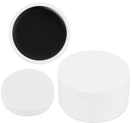 50g Peinture du Visage Noir, Peinture Faciale Noir Avec Puff Incluse