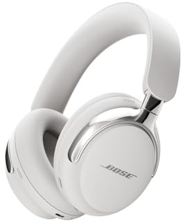 Bose QuietComfort Ultra Bluetooth Headphones (2nd Gen), Wireless Headphones with Spatial Audio, Over Ear Noise Cancelling with Mic, Up to 30 Hours of Play time, White Smoke (Renewed)